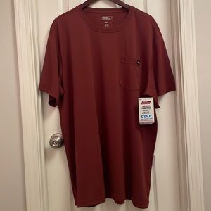 Men’s 2XLT Short Sleeve Pocket Tee- Relaxed Fit- Dark Red